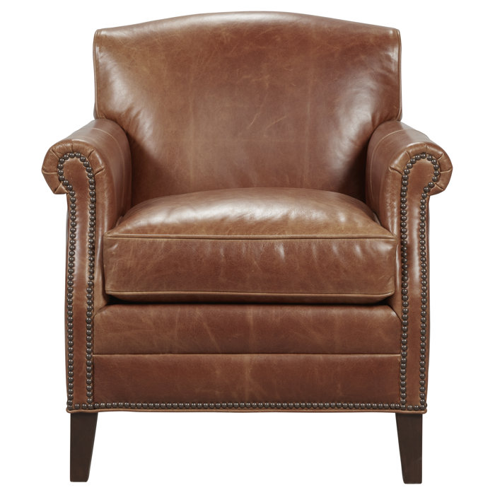 Fairfield Chair Dresden 29'' Wide Genuine Leather Top Grain Leather